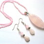 Set bijuterii  cuart roz  52562