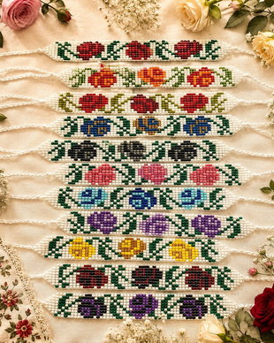Bratari traditionale din margele