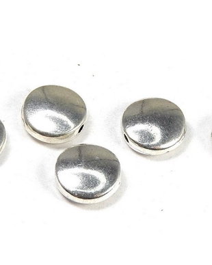 Margele din metal, argintiu antichizat, 9x4 mm