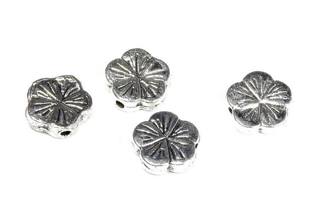 Margele din metal, argintiu antichizat, 9.5x3 mm