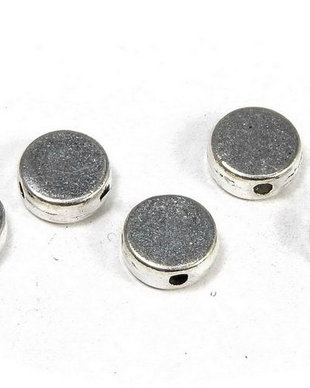 Margele din metal, argintiu antichizat, 7x3 mm
