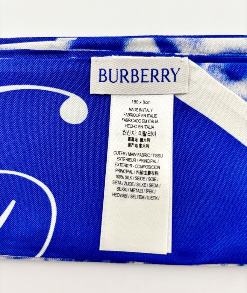Burberry eșarfă de mătase