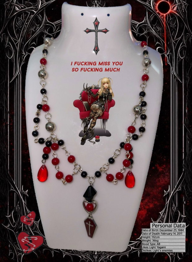 Lantisor handmade Gothic Death Note - Misa Amane