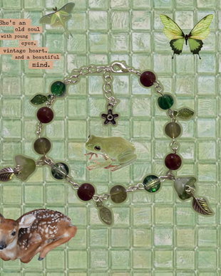 Bratara handmade Forest Moss