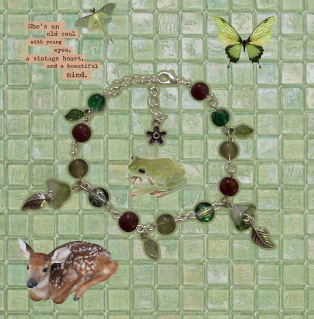 Bratara handmade Forest Moss