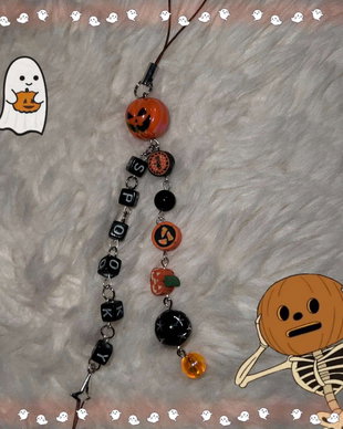 Breloc/Phone Chain handmade Spooky Halloween