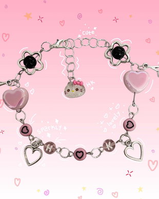 Bratara handmade Hello Kitty Sweetheart