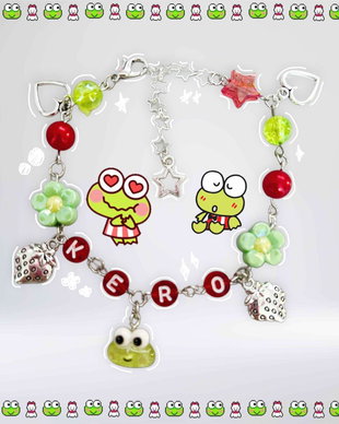 Bratara handmade Keroppi Berry Garden