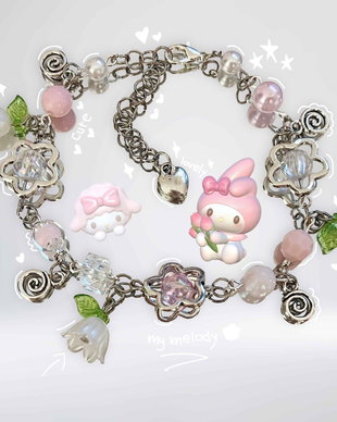 Bratara handmade My Melody Blossom