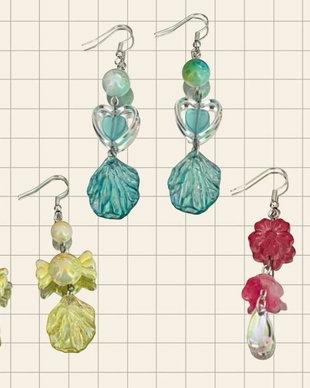 Cercei handmade Ocean Bloom