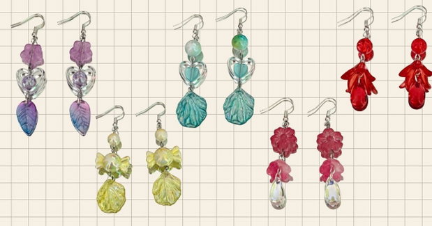 Cercei handmade Ocean Bloom