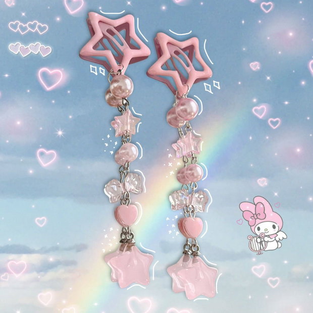 Clame handmade Pink Pastel Star