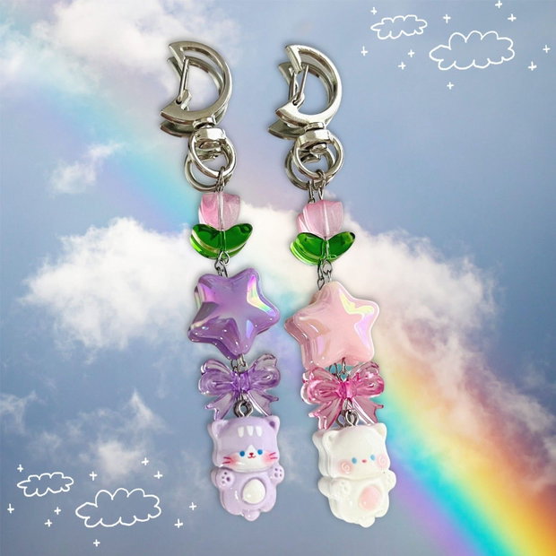 Brelocuri handmade Pastel Cats