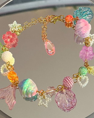 Bratara handmade Pastel Mermaid