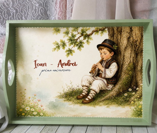 Tava personalizata pentru taiere mot - tema traditional