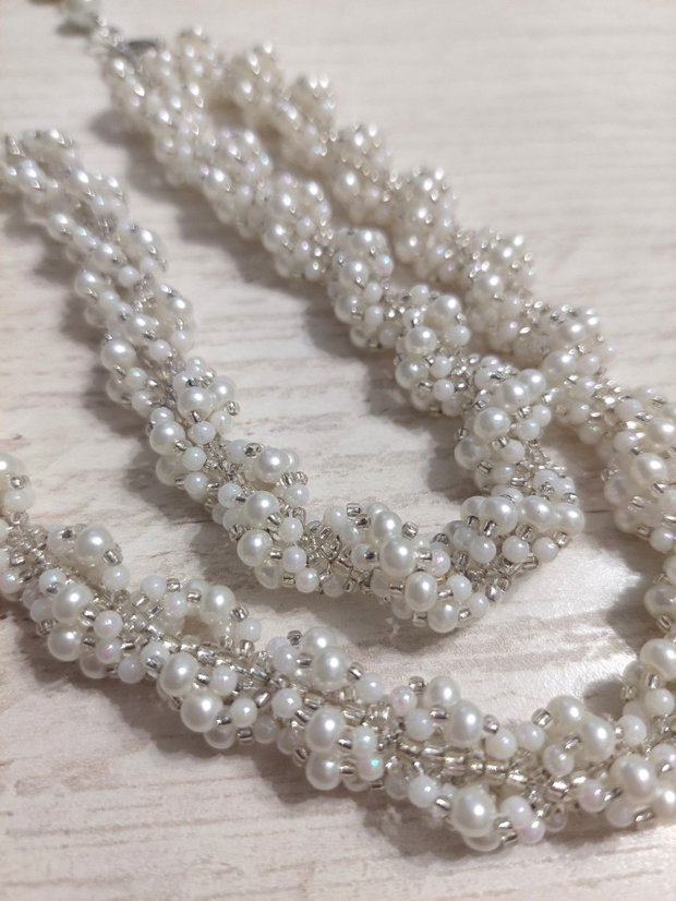 Colier cu perle pentru mireasa - Pearl Blossom