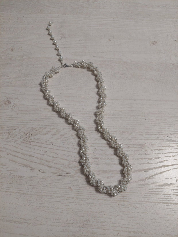 Colier cu perle pentru mireasa - Pearl Blossom