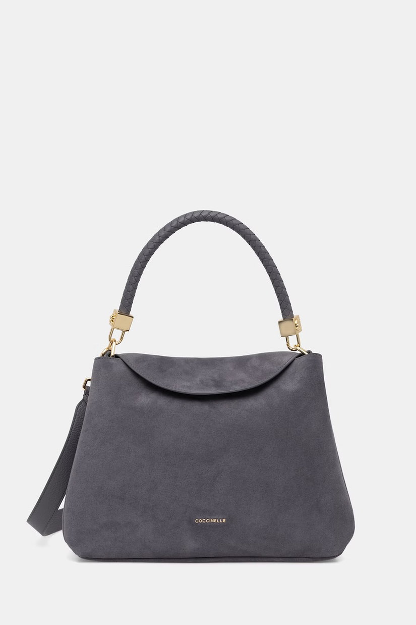 Coccinelle geantă crossbody pentru femei din piele întoarsă