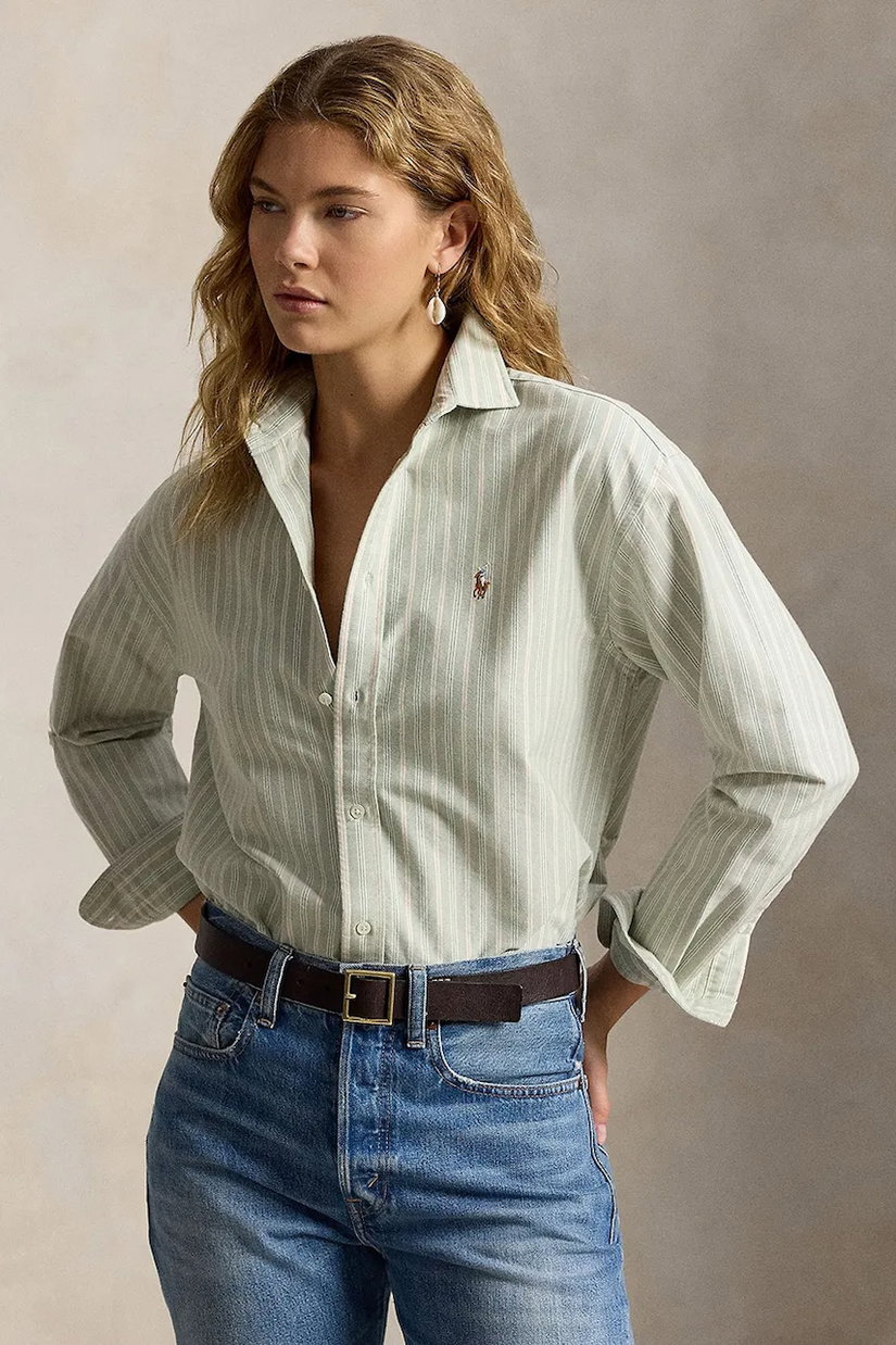 Polo Ralph Lauren cămașă oxford pentru femei din bumbac