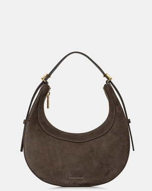 Coccinelle geantă crossbody pentru femei din piele întoarsă