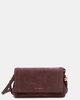 Coccinelle geantă crossbody pentru femei din piele întoarsă