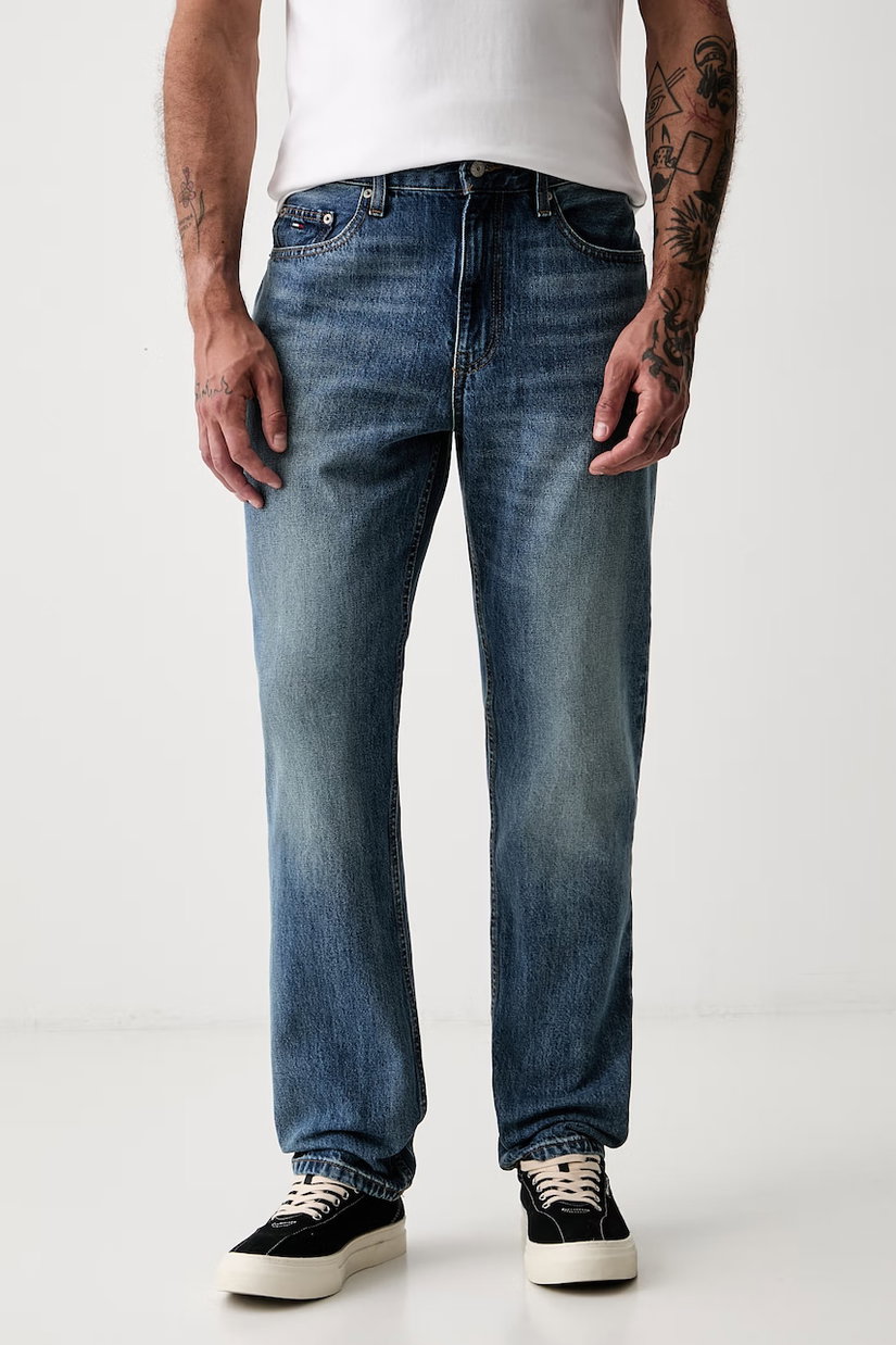 Tommy Jeans blugi straight pentru bărbați