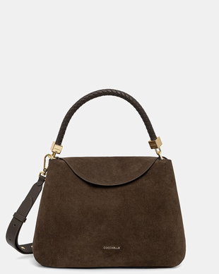 Coccinelle geantă crossbody pentru femei din piele întoarsă