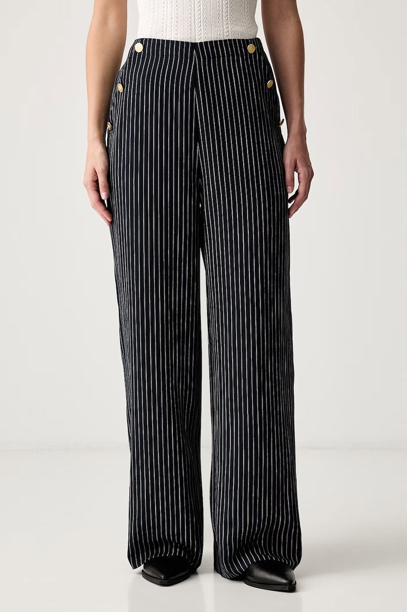 Tommy Hilfiger pantaloni straight pentru femei cu lyocell