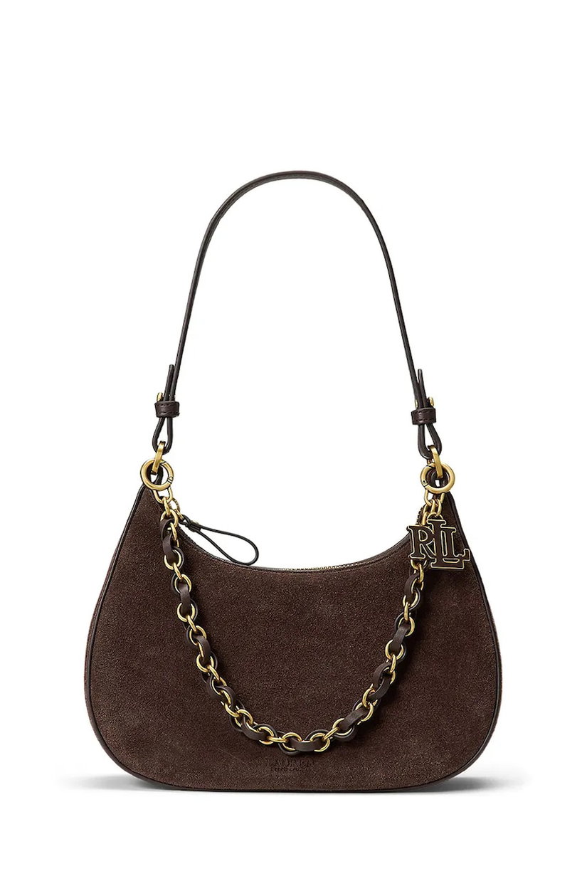 Lauren Ralph Lauren geantă crossbody pentru femei din piele întoarsă