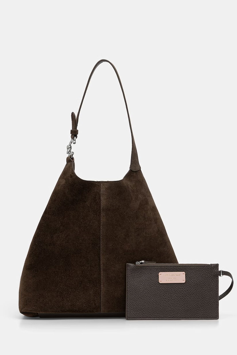 Coccinelle hobo bag pentru femei din piele întoarsă