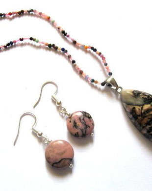 set bijuterii cu rodonit 52563
