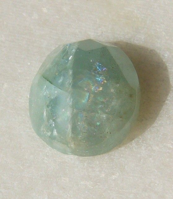 Aquamarin fatetat cabochon aprox 14x12x6 mm