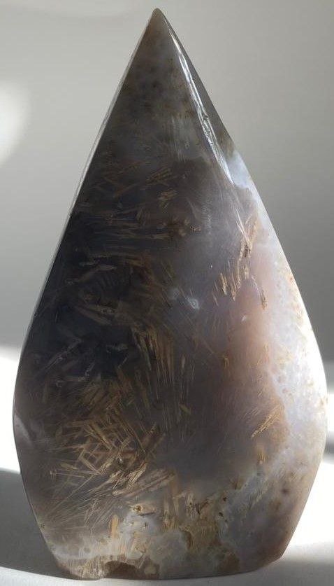 Agat Rutilat - Sculptura piatra semipretioasa
