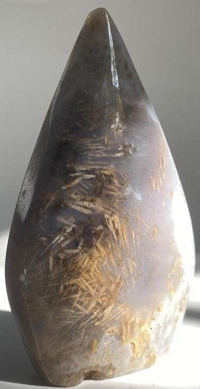 Agat Rutilat - Sculptura piatra semipretioasa