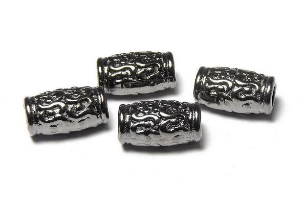 Margele din metal, gunmetal, 12x7 mm