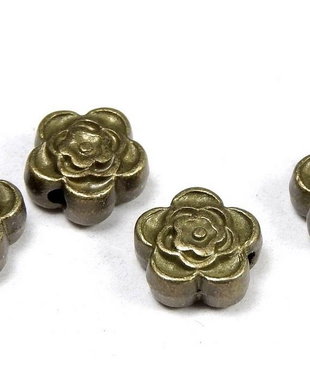 Margele din metal, bronz, 7x4 mm