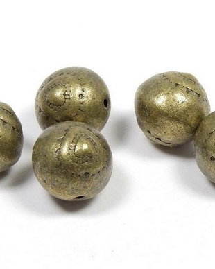 Margele din metal, bronz, 10x11 mm