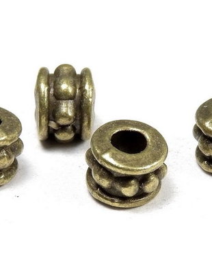Margele din metal, bronz, 5x6 mm