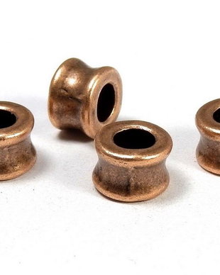 Margele din metal, cupru, 5.5x8 mm
