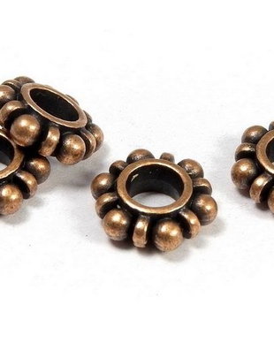 Margele din metal, cupru, 11 mm
