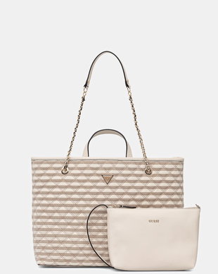 Guess geantă shopper pentru femei cu imitație de piele GIULLY