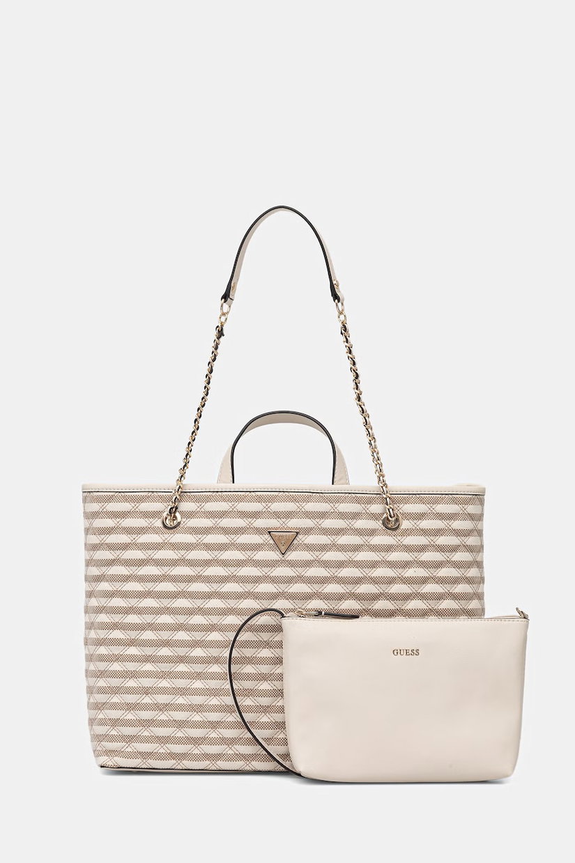 Guess geantă shopper pentru femei cu imitație de piele GIULLY