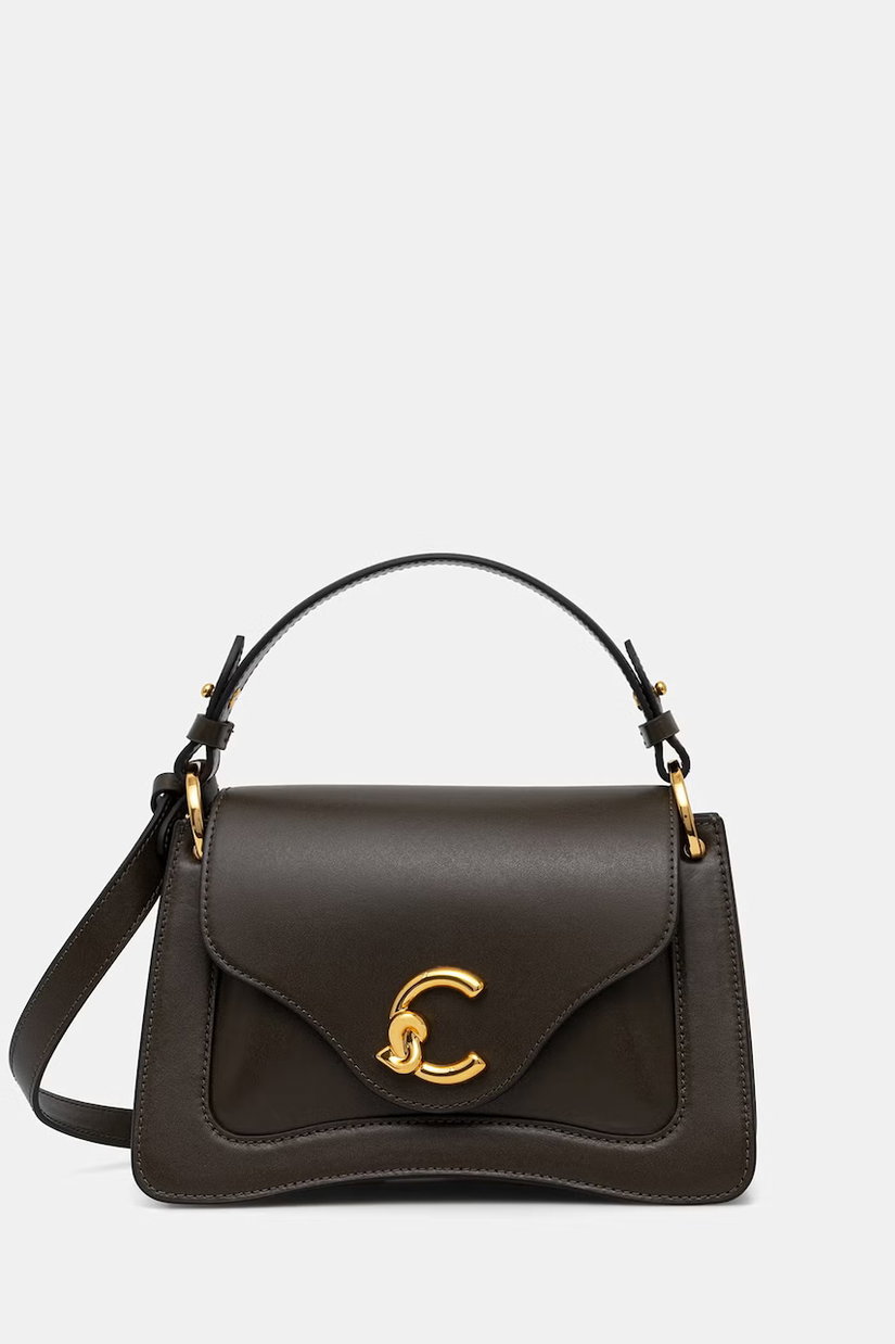 Coccinelle geantă crossbody pentru femei din piele