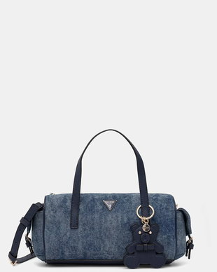 Guess geantă crossbody pentru femei din denim KASSIE