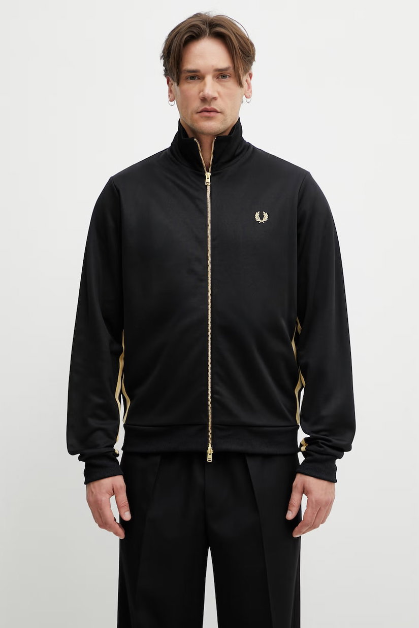 Fred Perry hanorac cu fermoar bărbătesc cu bumbac