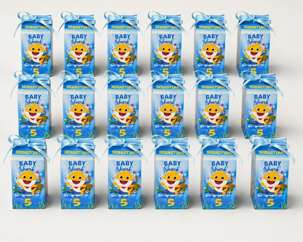 Cutii dulciuri Baby shark personalizate