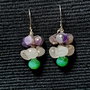 Cercei argint ametist cuart roz onix verde onion boho chic pastel trendy