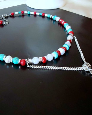 Splendor /  Perle, Argint, turquoise, coral