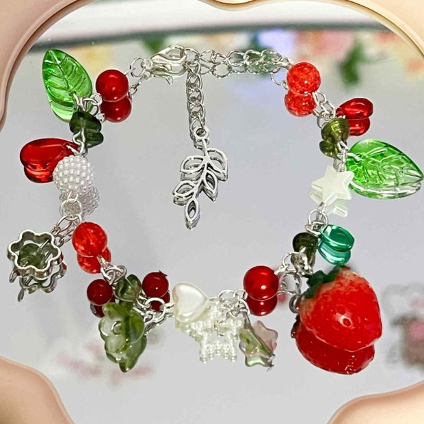 Brățară Handmade Strawberry Garden