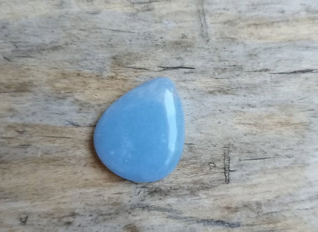 Cabochon angelit, 27x23 mm